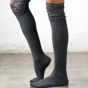  Lace Topped Over The Knee Socks