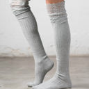  Lace Topped Over The Knee Socks