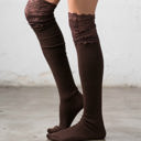  Lace Topped Over The Knee Socks