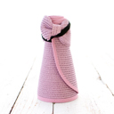 Vintage Plum Foldable Wide Brim Bow Visor
