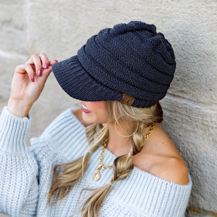 C.C� Knit Brimmed Cap