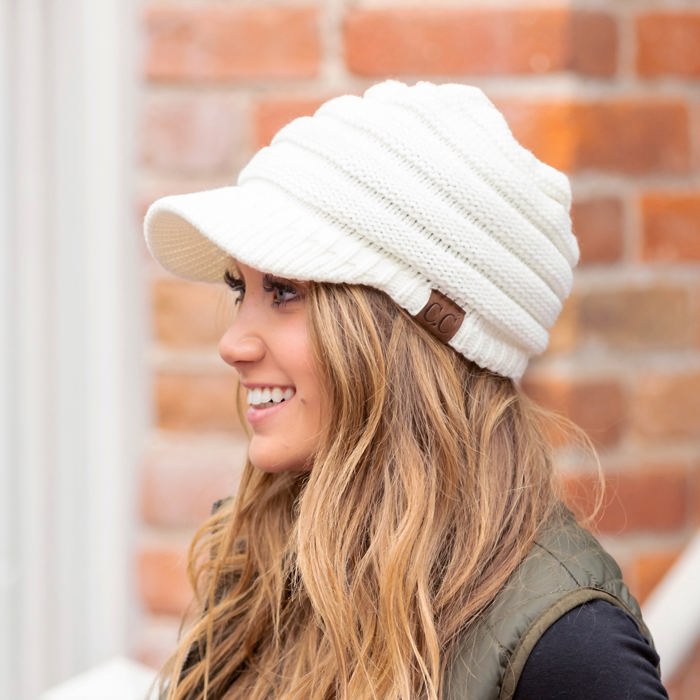 C.C� Knit Brimmed Cap