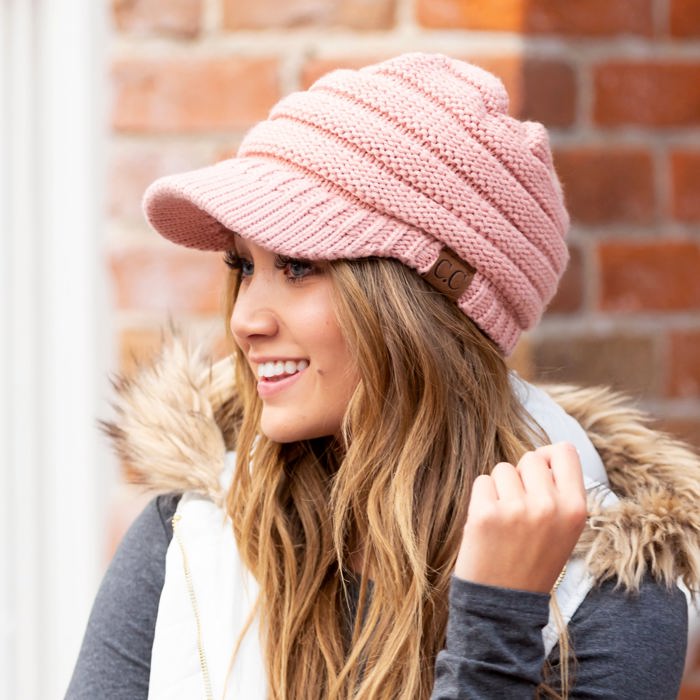 C.C� Knit Brimmed Cap