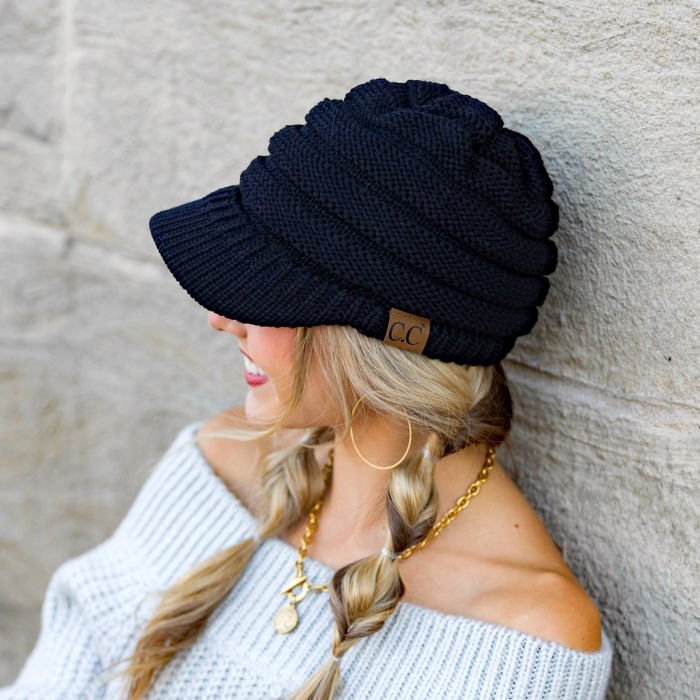 C.C� Knit Brimmed Cap