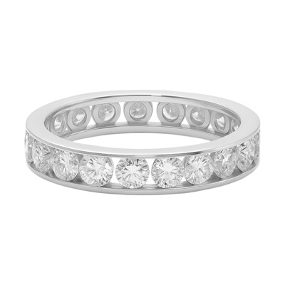 Sterling Silver Moissanite 3.25CT Eternity Band