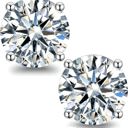 3MM Sterling Silver Round CZ Studs