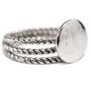  Round Plain Top Rope Band Ring