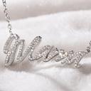  Sterling Silver Cursive "MAMA" Necklace