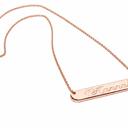  Sterling Silver Small Bar Necklaces (35 mm x 4 mm)