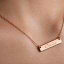  Sterling Silver 27mm Bar Necklace(small)