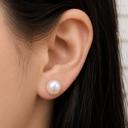  Sterling Silver Fresh Water Pearl Stud Earrings