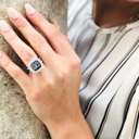  Elegant Engravable Sterling Silver CZ Single Split Band Ring