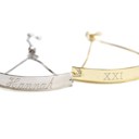  Sterling Silver Engravable Bar Adjustable Bracelets