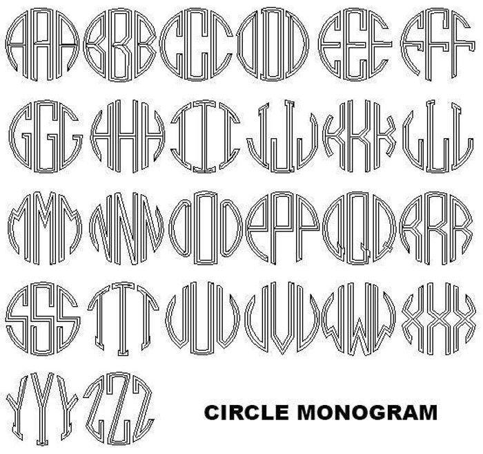Trendy Square German Silver Monogram Earrings