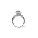  Sterling Silver 1.2CT Moissanite Engagement Ring