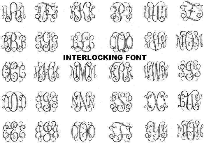 Trendy Square German Silver Monogram Earrings