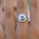  Sterling Silver Stackable Monogram Ring Set - Kate Ring