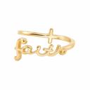  Sterling Silver Faith Cross Ring