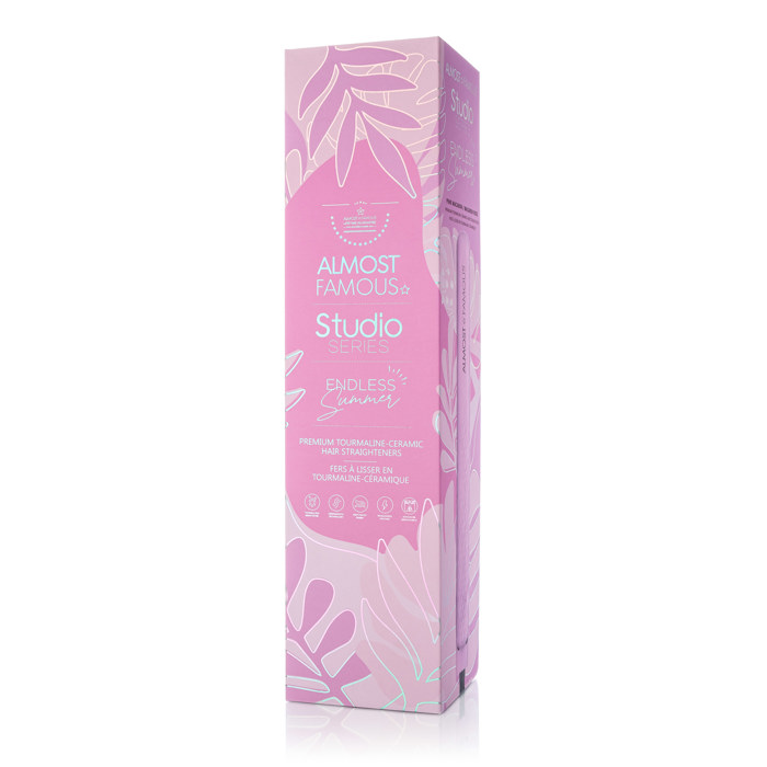 ALMOST FAMOUS - Endless Summer Pastels Flat Iron - Pink Macaron