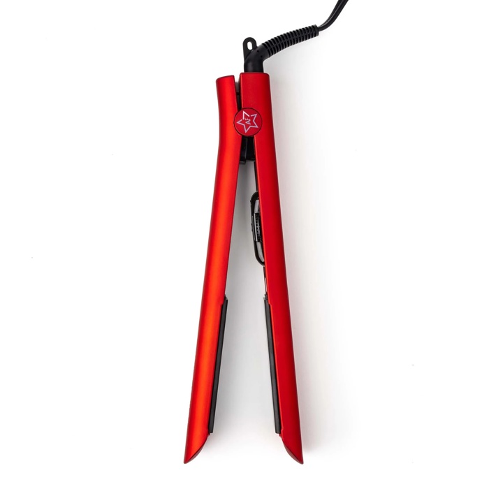 ALMOST FAMOUS - Glam Series 1.25" Flat Iron with Luxe Gem Infused Plates - Pretty in Pink