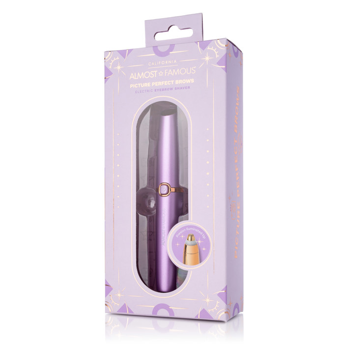 ALMOST FAMOUS - "Perfect Brows" Eyebrow Trimmer with Precision LED Tip - Coral