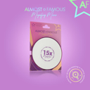 Purple ALMOST FAMOUS - 15X Vanity Mirror with Suction Lock - Twilight