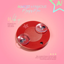 Red ALMOST FAMOUS - 15X Vanity Mirror with Suction Lock - Twilight