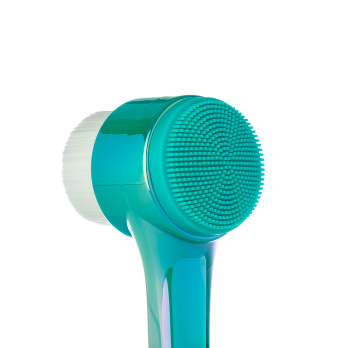 ALMOST FAMOUS - "Cleanse It" 2in1 Exfoliator Brush - Coral