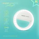 White ALMOST FAMOUS - "Spotlight" LED Selfie Light - Black