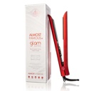 Red ALMOST FAMOUS - Glam Series 1.25" Flat Iron with Luxe Gem Infused Plates - Pretty in Pink