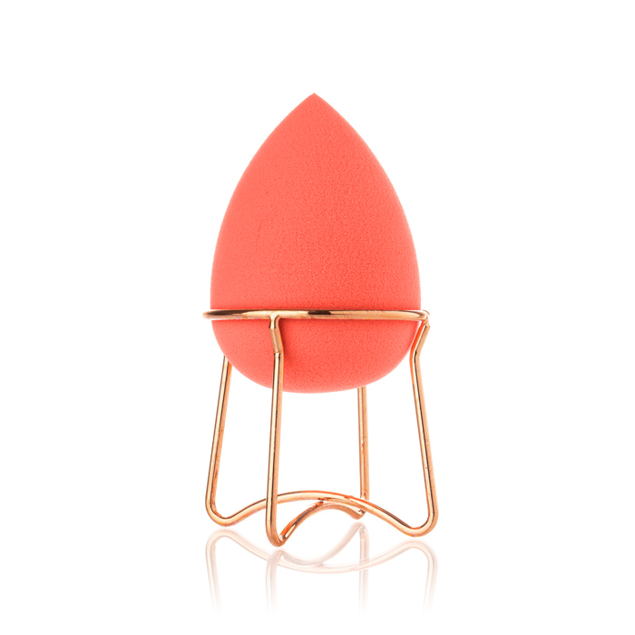 ALMOST FAMOUS - Professional Beauty Blender with Rose Gold Stand - Green