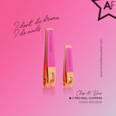 Pink ALMOST FAMOUS - Rose Gold 2-Piece Nail Clipper Set - Purple