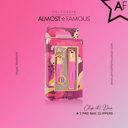 Pink ALMOST FAMOUS - Rose Gold 2-Piece Nail Clipper Set - Purple