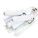 White ALMOST FAMOUS - Triple Barrel Clip Curling System - Charcoal Gray