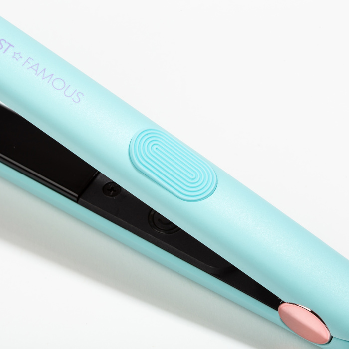 ALMOST FAMOUS - "Living Color" 0.5" Mini Travel Flat Iron with Travel Bag