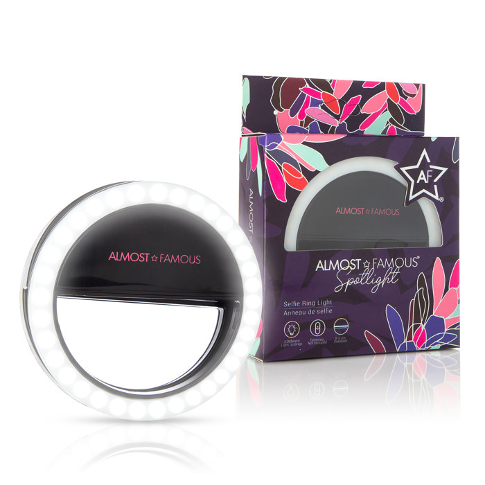 ALMOST FAMOUS - "Spotlight" LED Selfie Light - Black