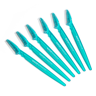 ALMOST FAMOUS 6-Pack Dermaplaning Razors Set - Green