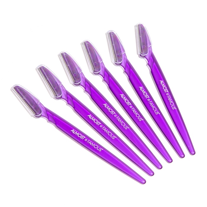 ALMOST FAMOUS 6-Pack Dermaplaning Razors Set - Green