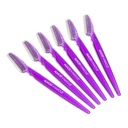 Purple ALMOST FAMOUS 6-Pack Dermaplaning Razors Set - Green