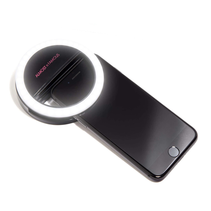 ALMOST FAMOUS - "Spotlight" LED Selfie Light - Black