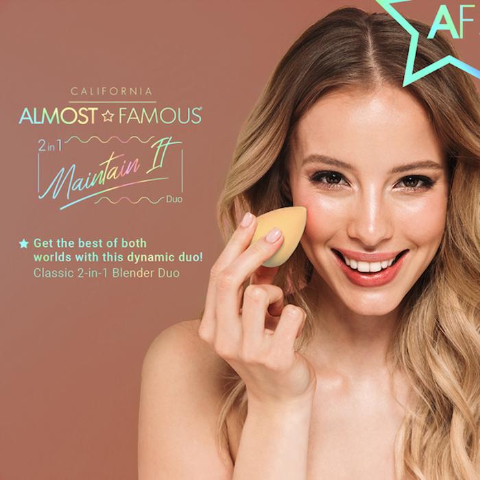 ALMOST FAMOUS - "Maintain It" Makeup Blender 2-Pack - Nude