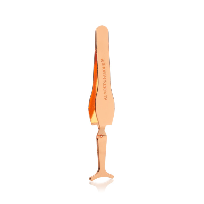 ALMOST FAMOUS - Magnetic Eyelash Applicator Tweezers - Rose Gold