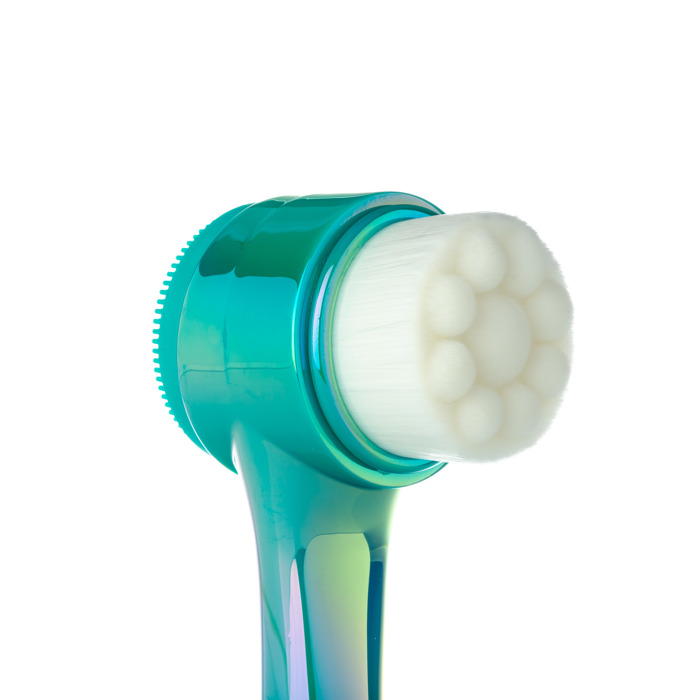 ALMOST FAMOUS - "Cleanse It" 2in1 Exfoliator Brush - Coral