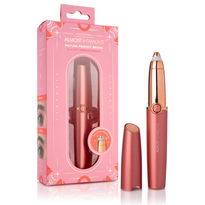 ALMOST FAMOUS - "Perfect Brows" Eyebrow Trimmer with Precision LED Tip - Coral