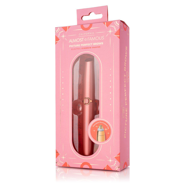 ALMOST FAMOUS - "Perfect Brows" Eyebrow Trimmer with Precision LED Tip - Coral