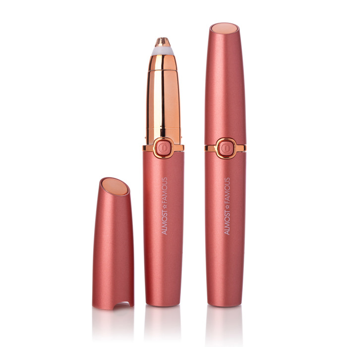 ALMOST FAMOUS - "Perfect Brows" Eyebrow Trimmer with Precision LED Tip - Coral