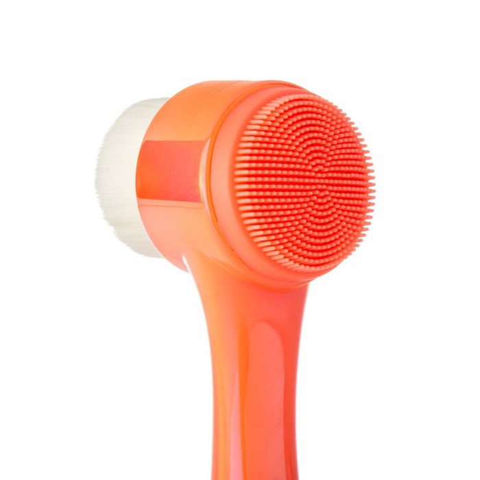 ALMOST FAMOUS - "Cleanse It" 2in1 Exfoliator Brush - Coral