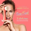  ALMOST FAMOUS - "Cleanse It" 2in1 Exfoliator Brush - Coral