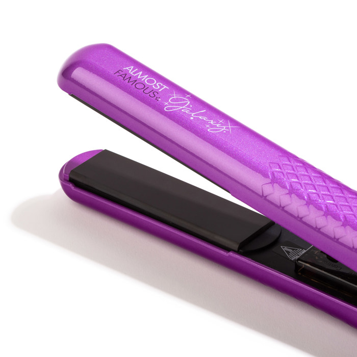ALMOST FAMOUS - Galaxy Collection 1.25" Tourmaline Gem Flat Iron - Paradox Purple