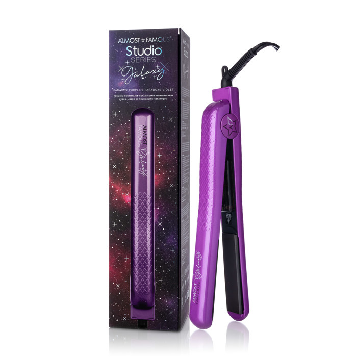 ALMOST FAMOUS - Galaxy Collection 1.25" Tourmaline Gem Flat Iron - Paradox Purple